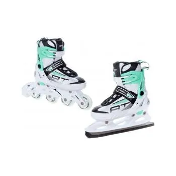 Kolečkové brusle Raven Profession 2v1 white/mint EU 38-41 brusle + DÁREK DLE VÝBĚRU!