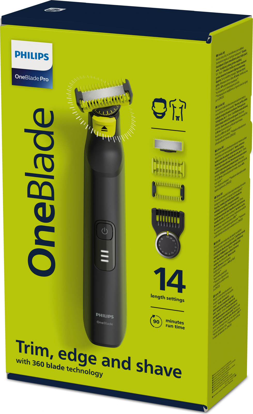 foto Holicí strojek Philips OneBlade Pro 360 QP6541/15