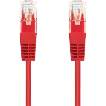 Síťový kabel Kabel C-TECH patchcord Cat5e, UTP, červený, 2m