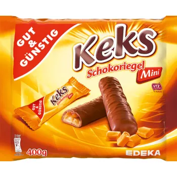 Čokoláda G&G Čokoládové mini tyčinky s karamelem a sušenkou 400g