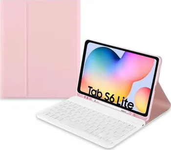 Pouzdro na tablet Tech Protect SC Pen + Keyboard pro Samsung Galaxy Tab S6 Lite 2020/2022 10,4" růžové