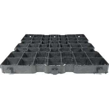 Venkovní dlažba Zatravňovací dlažba geoSYSTEM GE40 max černá 500x500x40 mm