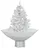 Sněžící vánoční stromeček s deštníkovým stojanem bílý, 75 cm