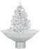 Vánoční stromek Sněžící vánoční stromeček s deštníkovým stojanem bílý