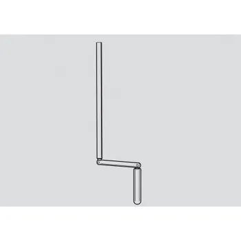Příslušenství k oknu GEZE OL 90N Tyč pevná s klikou (900 mm) stříbrná