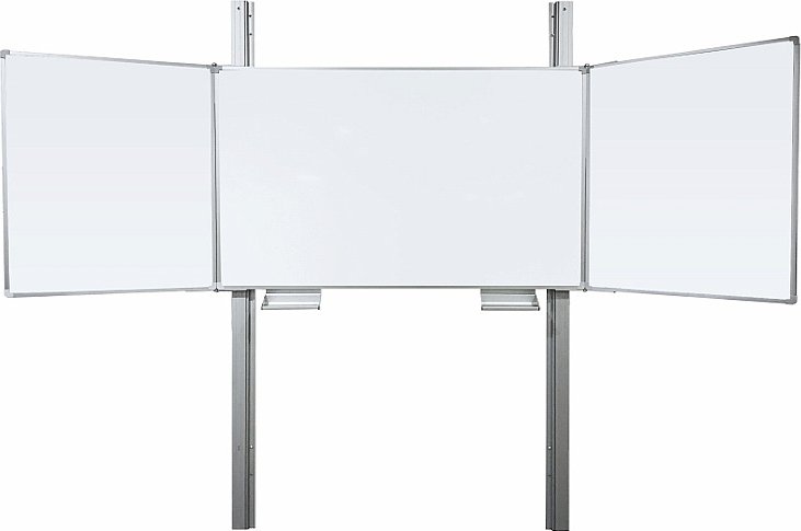 Školní tabule TRIPTYCH FINE K/PYLON AL 200 x 120 cm - TRIP K 200x120 BBBBB+PYL290