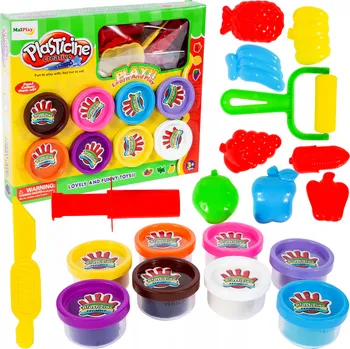 modelína a plastelína Mal Play Plasticine Set modelovací plastelína s formičkami