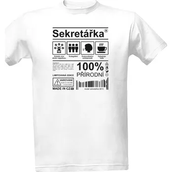 Tričko s potiskem Sekretářka pánské