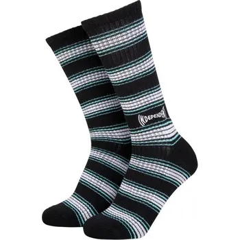 Pánské ponožky INDEPENDENT ponožky - Span Pin Stripe Sock Black (BLACK)