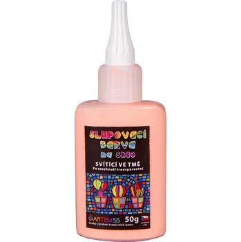 Výtvarná barva ARTEMISS Slupovací barva svítící ve tmě Vyberte velikost: 50g, Vyberte odstín: 73 neon oranžová