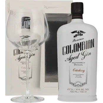 Likér Premium Colombian Ortodoxy Aged Gin + sklenice 0,7 l 43 %