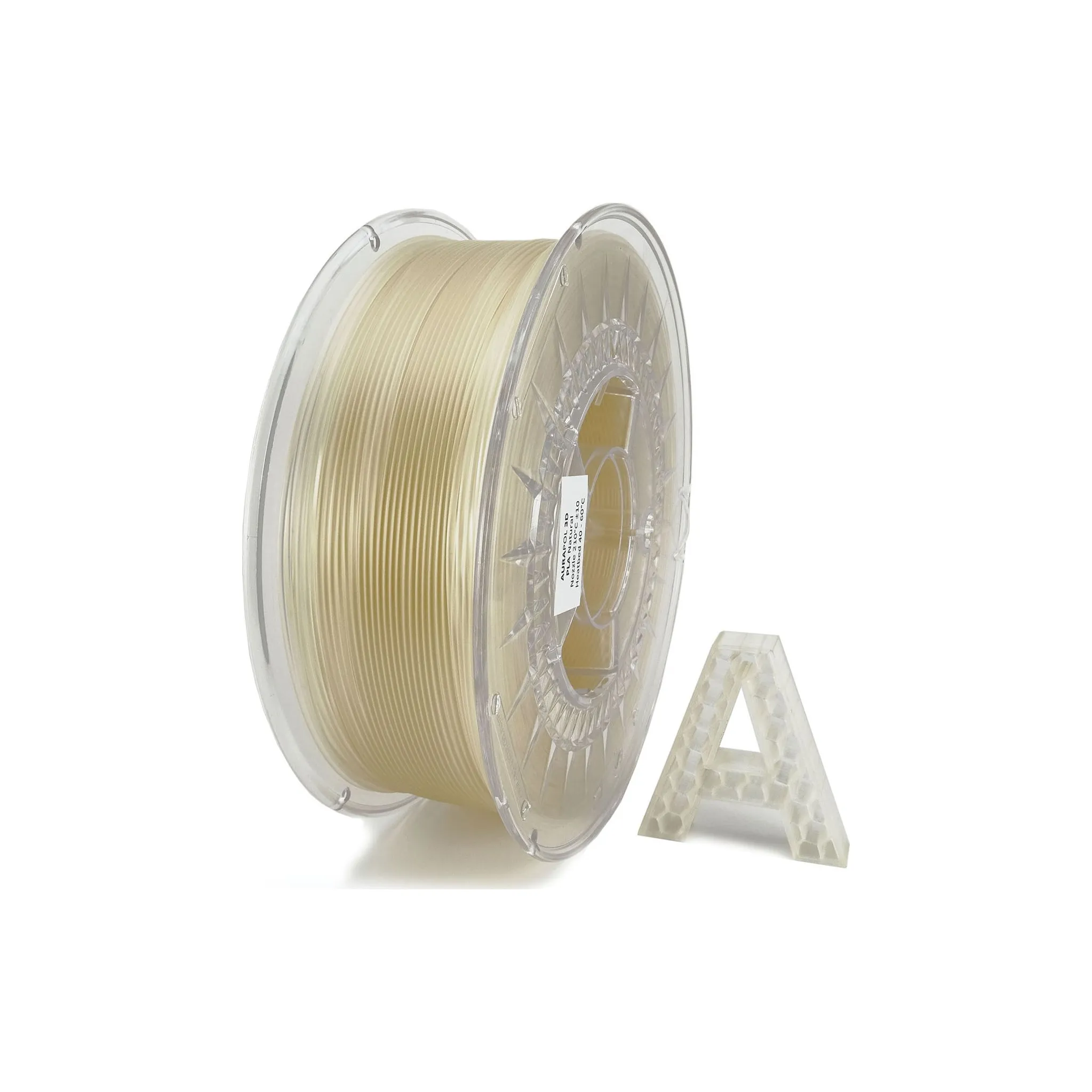 Fotografie 2 - Filament Aurapol PLA 3D Filament L-Ego 1,75 mm 1 kg natural