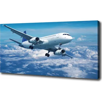 Obraz Foto-obraz canvas do obýváku Letadlo v oblacích