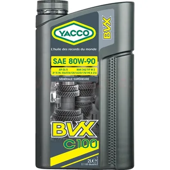 Převodový olej YACCO převodový olej minerální BVX C 100 80W90 2l