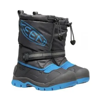 Dívčí obuv KEEN SNOW TROLL WP K magnet/blue aster US 10 / EU 28,0 / UK 9 / 17 cm; Černá obuv + DÁREK DLE VÝBĚRU!