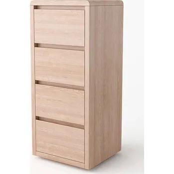 Šatní skříň Buková komoda LOUISIANA 4S z bukového masivu Barevné provedení: Eben