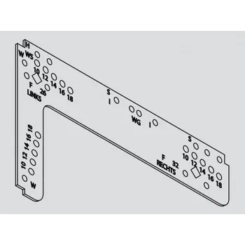 GEZE OL 90N Šablona vrtací na dřevo, žlutá