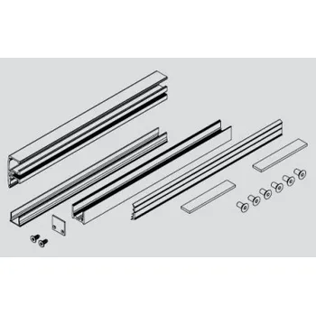 GEZE Levolan 60 SET pevný díl, 2450 mm, NIRO