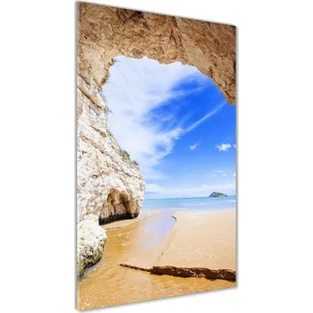 Obraz Vertikální Fotoobraz na skle Jeskyně nad mořem