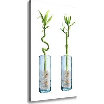 Obraz Vertikální Foto obraz na plátně Bambus v květináči