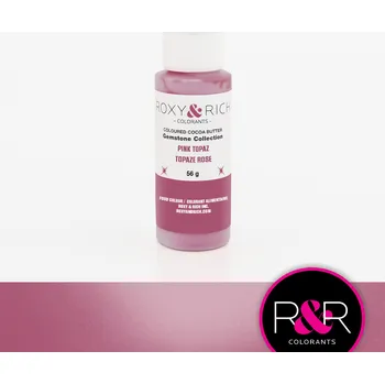 Čokoláda ROXY & RICH Kakaové máslo TŘPYTIVÉ - RŮŽOVÉ PINK TOPAZ 56g