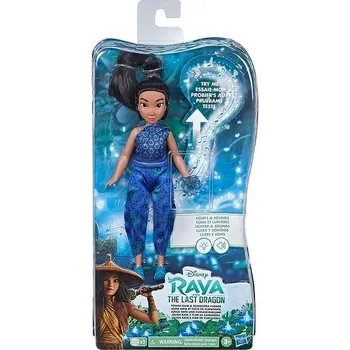 Dětské zboží Hasbro Disney Raya: Panenka mladá Raya se svítícím květem Kumandry a zvuky