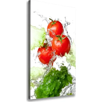 Obraz Vertikální Foto obraz na plátně Rajčata a salát