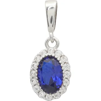 Přívěsek Zlatý přívěsek z bílého zlata se zirkony PPKY0055BLW