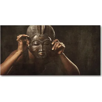 Obraz Foto obraz sklo tvrzené Africká maska