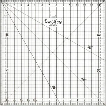 pravítka patchworkové pravítko 150x150mm