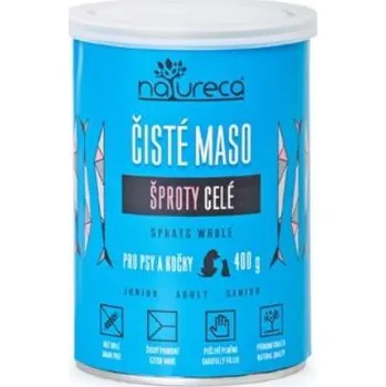 Krmivo pro psa NATURECA konz. šproty celé pro kočky, pro psy 400g