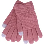 Rukavice na mobilní telefon TopQ růžové vel. S-M (dotykové rukavice na mobil)
