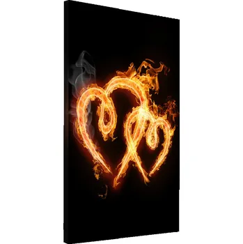 Obraz Vertikální Foto obraz na plátně Planoucí srdce