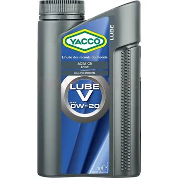 Motorový olej YACCO motorový olej plně syntetický LUBE V 0W20 1l
