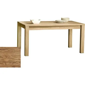 Jídelní stůl DM Orlando Rozkládací dubový jídelní stůl 140x90 cm - tmavý dub