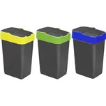 Sada plastových košů na třídění odpadu - 3 x 18 l