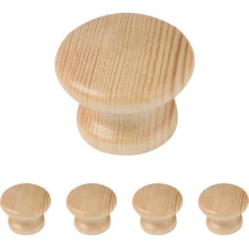 Nábytek Walteco Nábytkový knopek Humberto, průměr 35mm, borovice lakovaná, FSC Množství: 5 ks