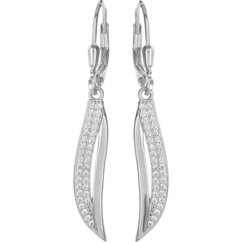 Náušnice Argento 67124 Stříbrné náušnice - čiré kulaté zirkony