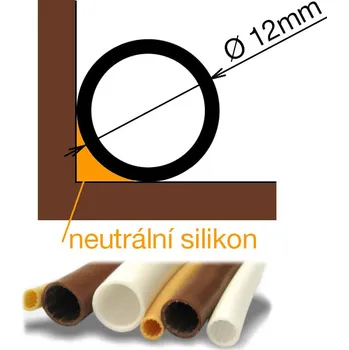 Těsnění do okna a dveří Těsnění SILLEN A13/12 hnědá silikon