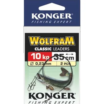 Konger Wolframové lanko 2ks 25cm/10kg