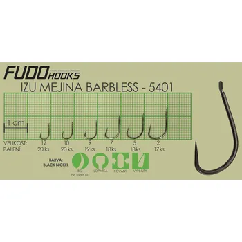 Rybářský háček Fudo Izu Mejina Barbless 2 (bal.17ks)