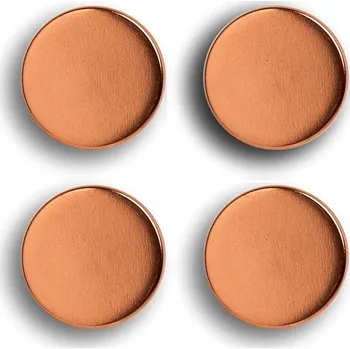 Polep vozidla ZELLER Magnetky kulaté růžové zlato, průměr 2,3 cm, 4 ks