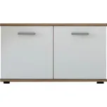 MOB Botník (skříňka na boty) Tempo Kondela IRIS (dub wotan + bílá)