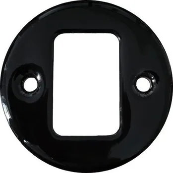 Elektrická zásuvka Elhard Keramik KP3300B náhradní kryt dvojitý černý