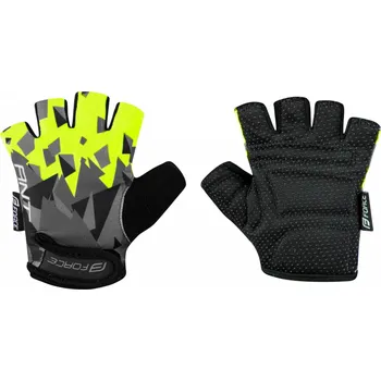 Cyklistické rukavice Force rukavice dětské ANT KID, šedo -fluo