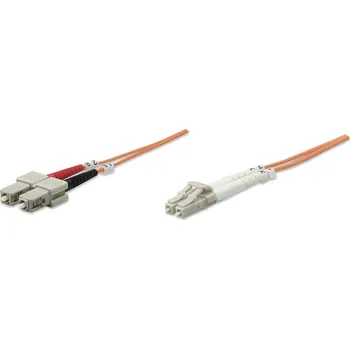 Síťový kabel Intellinet 1.0m LC-SC M/M optický kabel 1 m OM1 Oranžová