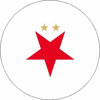 Jedlá dekorace na dort Jedlý papír Logo Slávie nové 19,5 cm