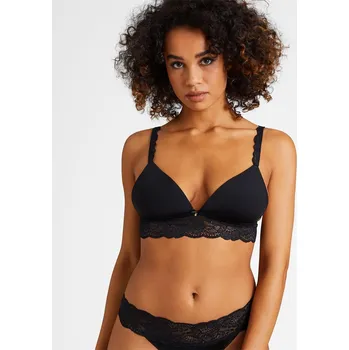 Souprava dámského spodního prádla Podprsenka bez kostic AUBADE (IKC10-02), Velikost M, Barva černá