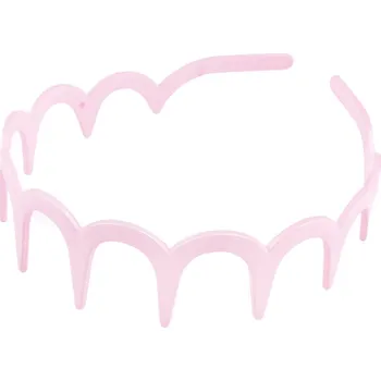 Čelenka Plastová čelenka do vlasů, barva 2 růžová nejsv.