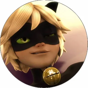 Jedlá dekorace na dort Jedlý papír Černý kocour 19,5 cm